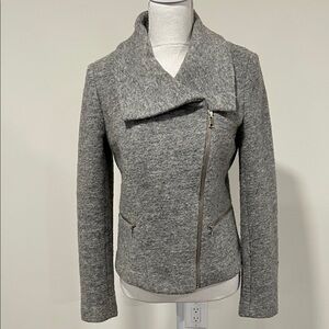 Ann Taylor Gray Moto Jacket